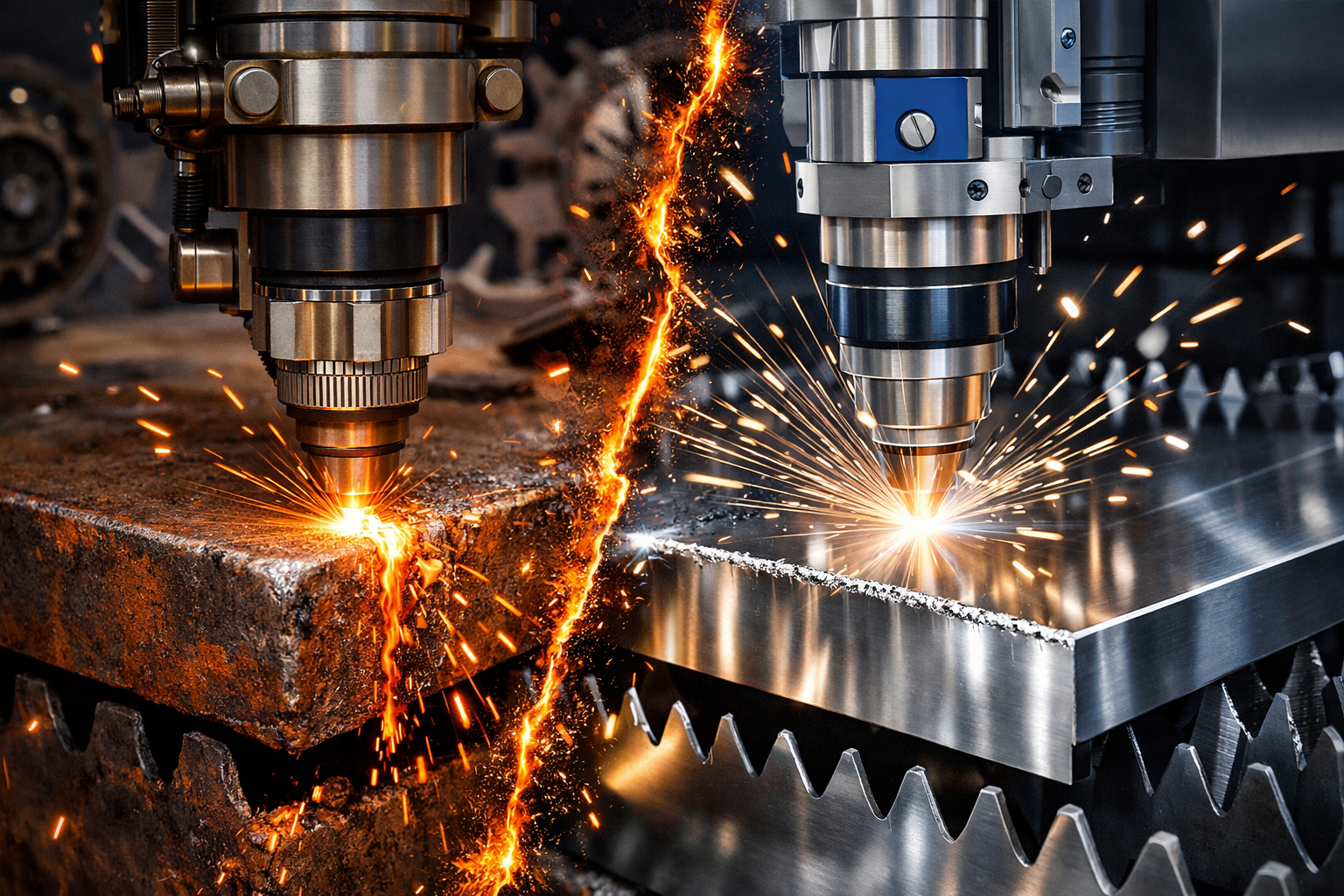 تفاوت برش لیزری آهن و استیل